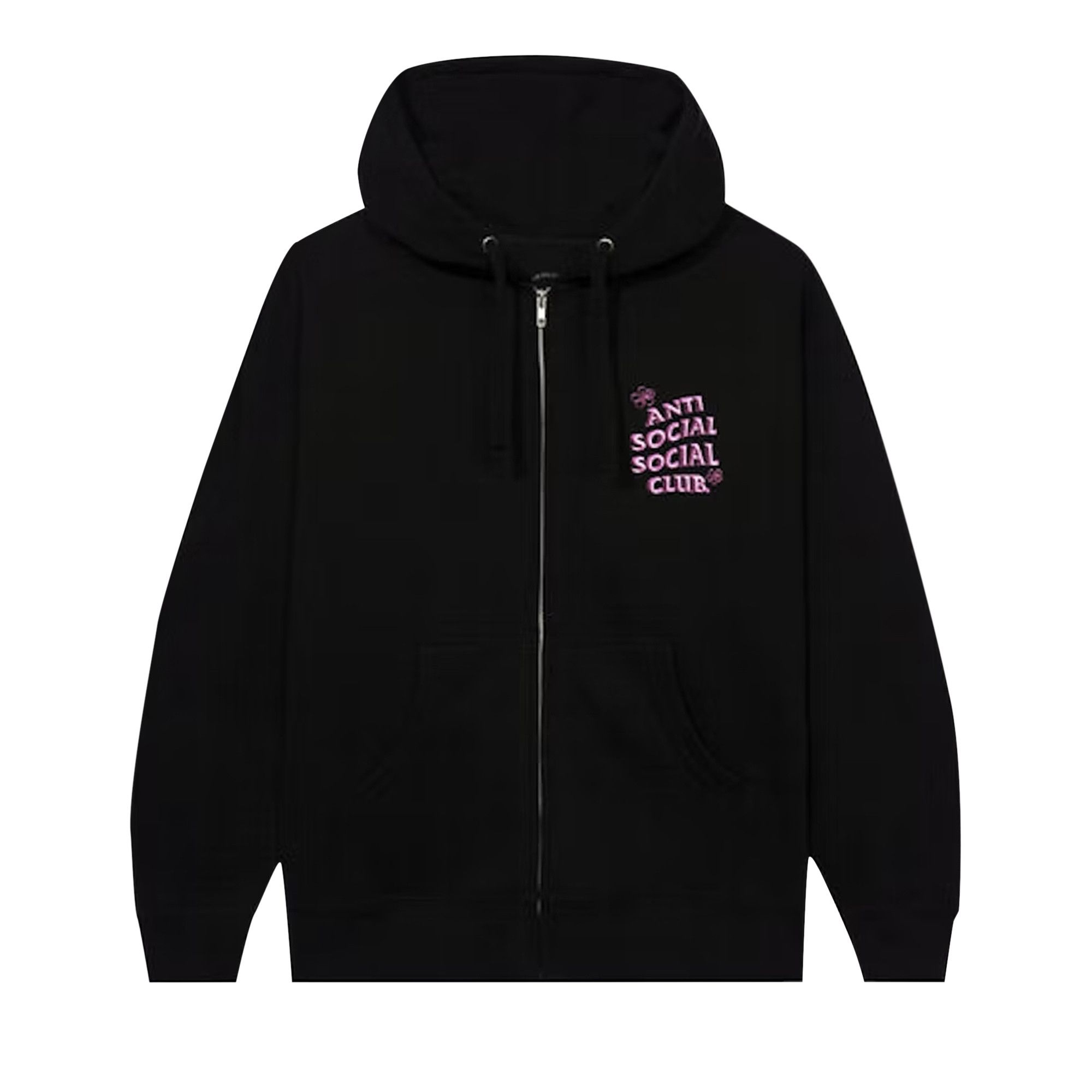 Buy Anti Social Social Club Coral Crush Zip Up Hoodie Black 0657 1FW220319CCZUH BLAC GOAT CA