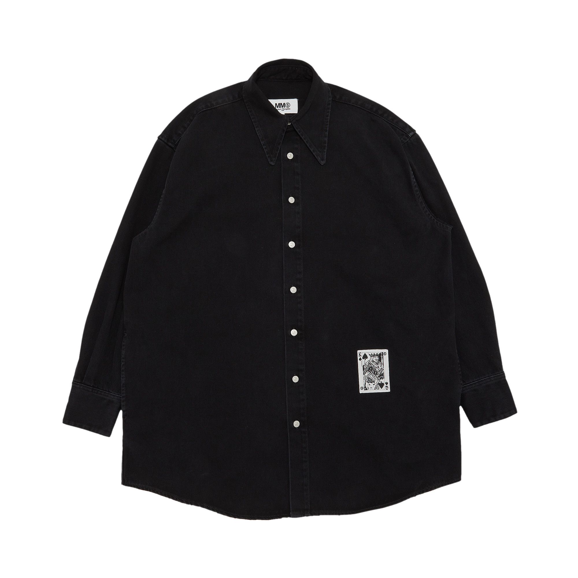 Buy MM6 Maison Margiela Shirt 'Black' - S62DL0072 S30743 900 | GOAT