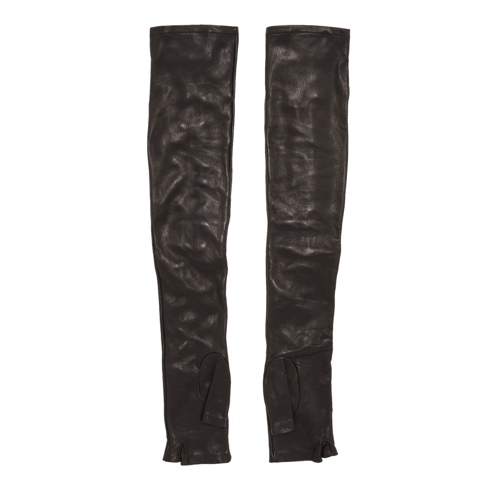 Buy Gucci Leather Fingerless Gloves With Corset Lacing