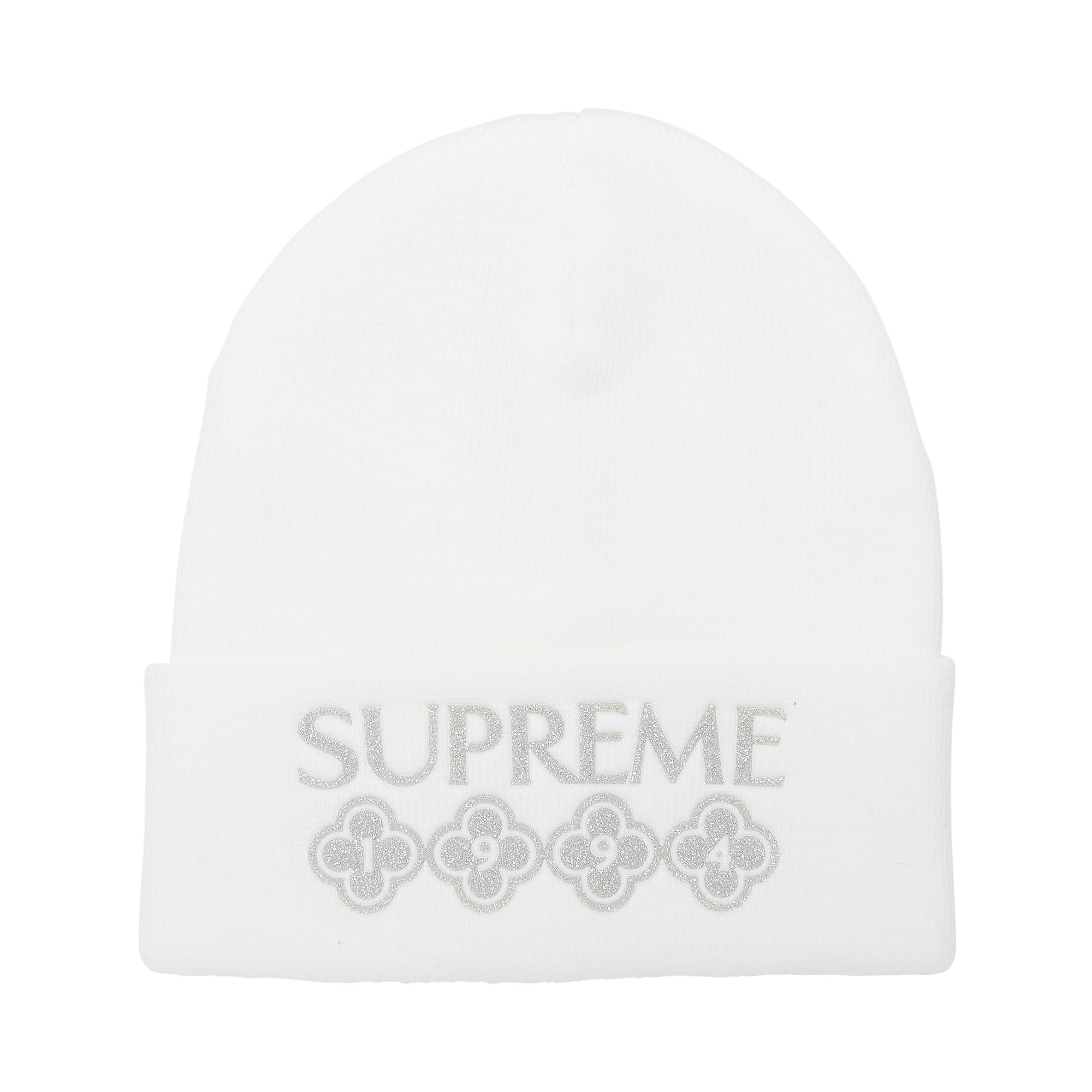 Buy Supreme Glitter Beanie 'White' - FW21BN65 WHITE | GOAT