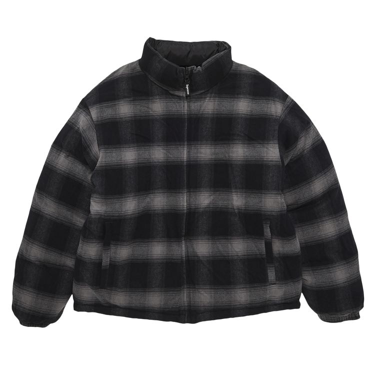 Buy Supreme Flannel Reversible Puffer Jacket 