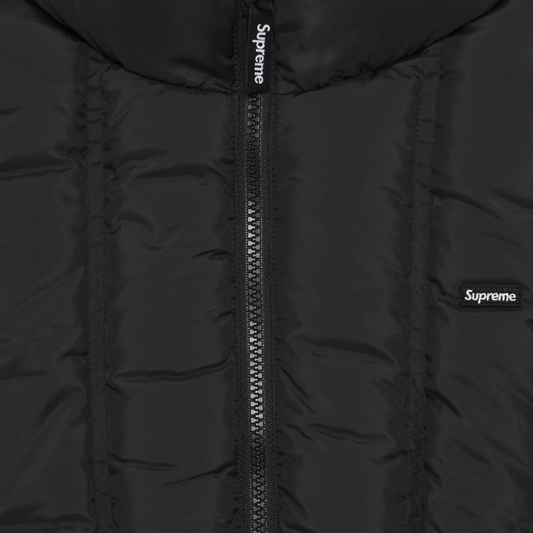 Supreme Flannel Reversible Puffer Jacket Black