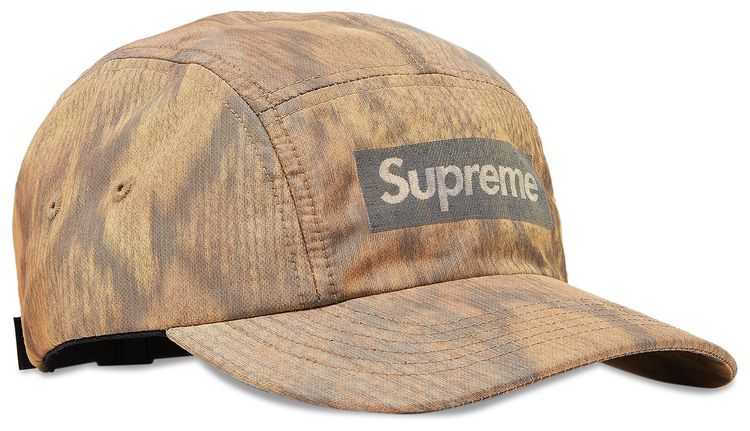 Supreme Reflective Jacquard Logo Camp Cap Snake