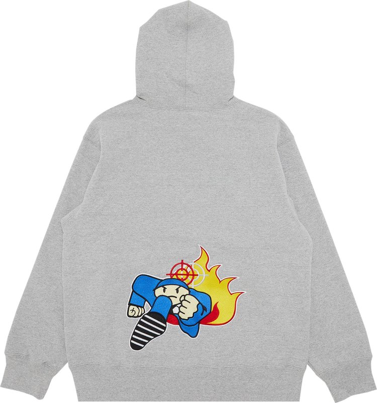 Supreme x Duck Down Records Hooded Sweatshirt Heather Grey