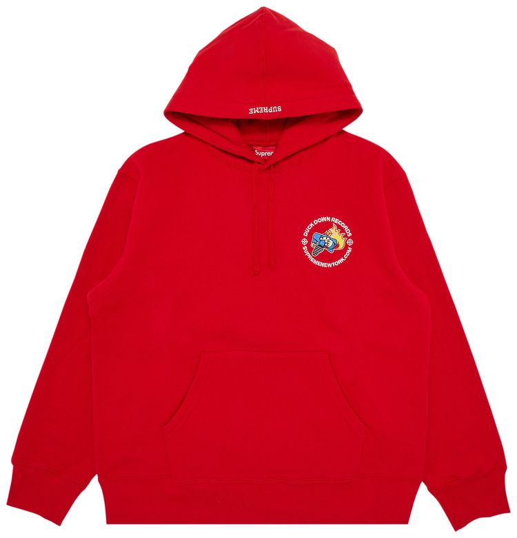 Supreme x Duck Down Records Hooded Sweatshirt Red