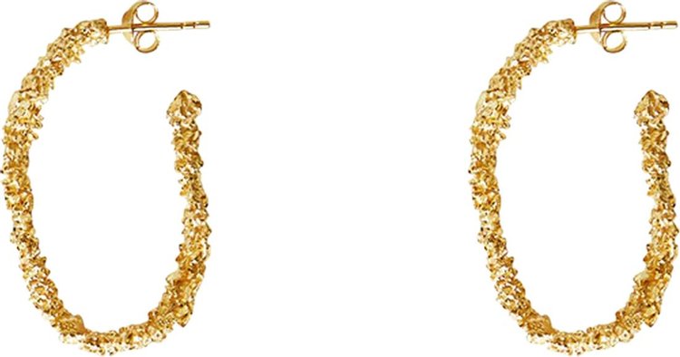 Veneda Carter VC003 Large Open Hoop Earring Gold Vermeil