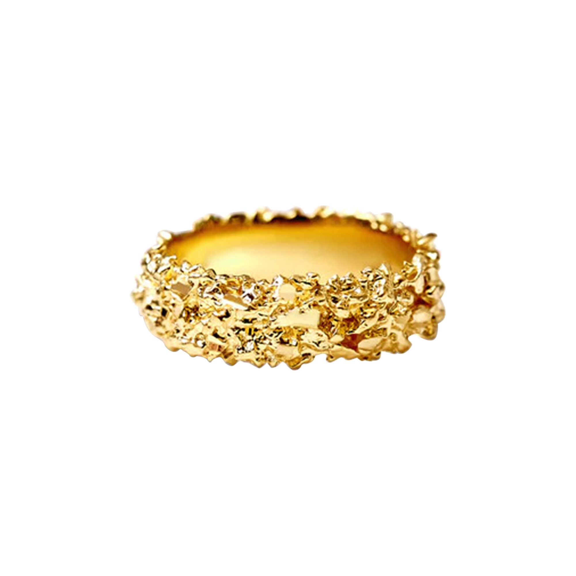 Buy Veneda Carter VC007 Thin Pebbled Ring 'Gold Vermeil' - 702204G
