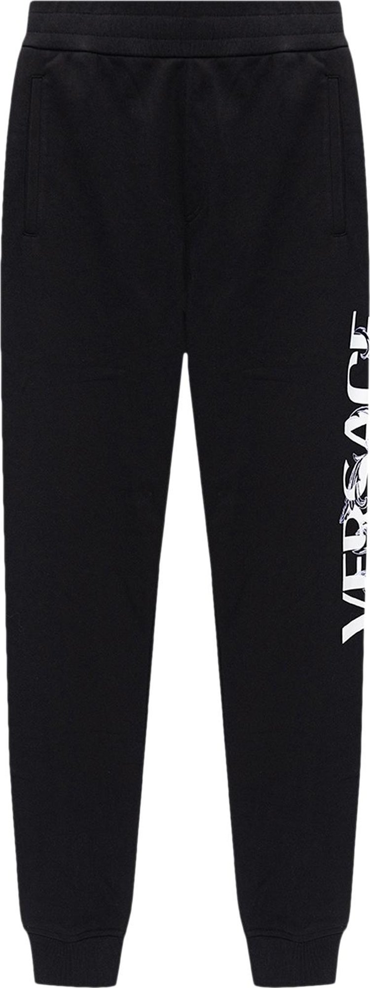 Versace Logo Sweatpants Black