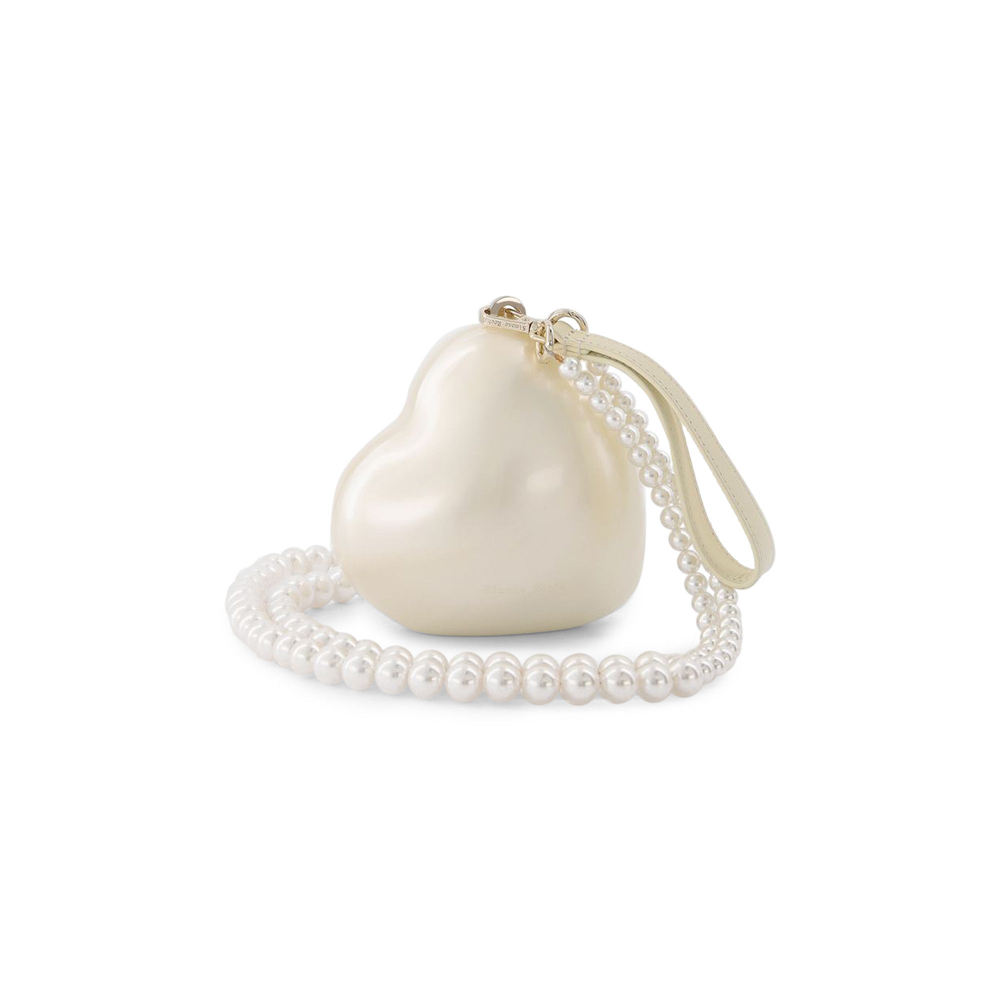 Buy Simone Rocha Pearl Heart Medium Bag 'White