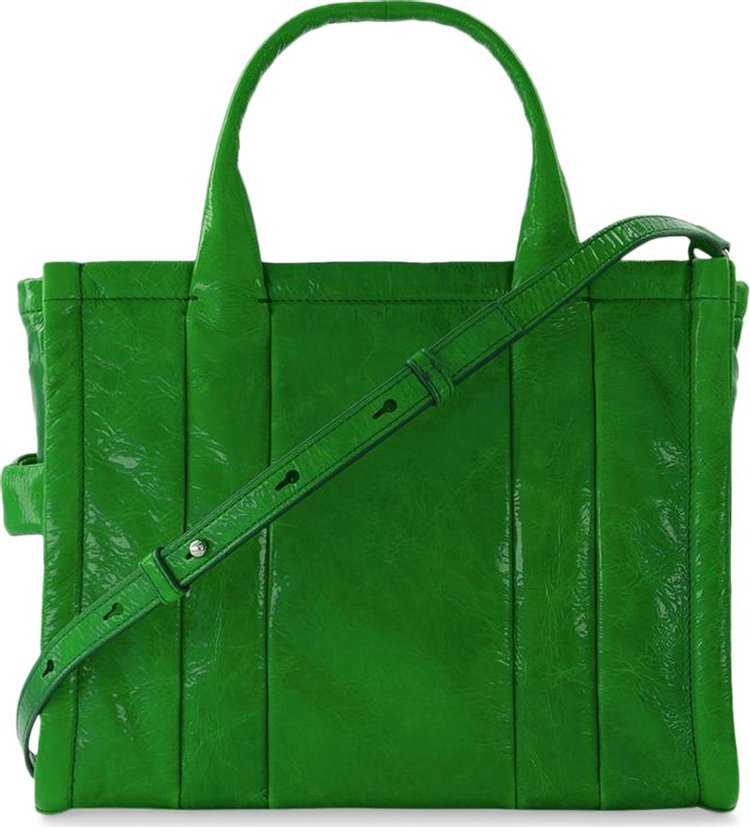 Marc Jacobs Shiny Crinkle Small Tote Bag Green