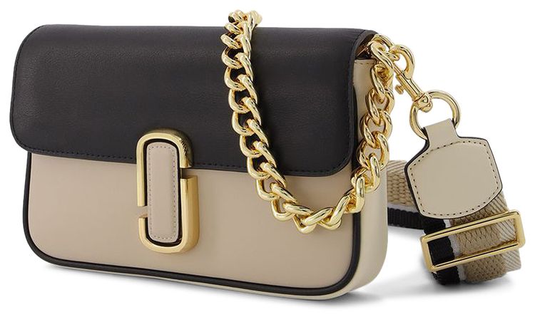 Marc Jacobs Logo Plaque Chained Shoulder Bag Multicolor