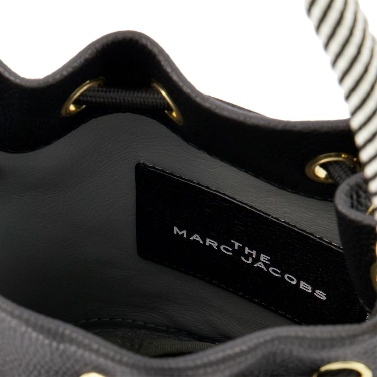 Marc Jacobs Leather Bucket Bag Black