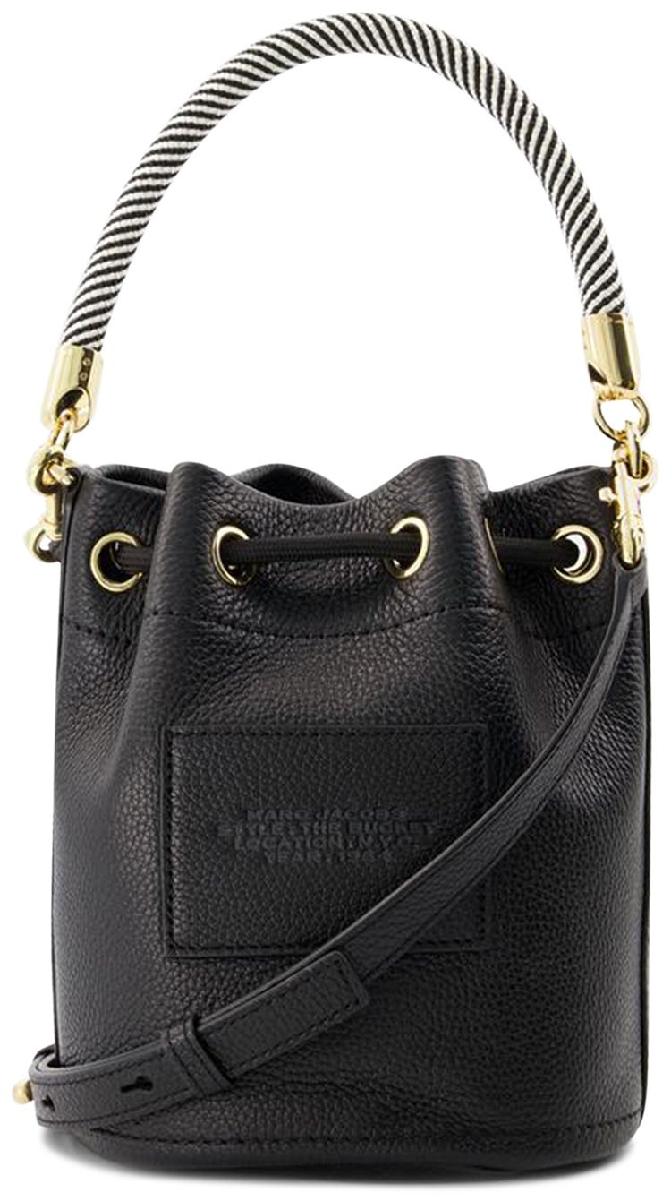 Marc Jacobs Leather Bucket Bag Black