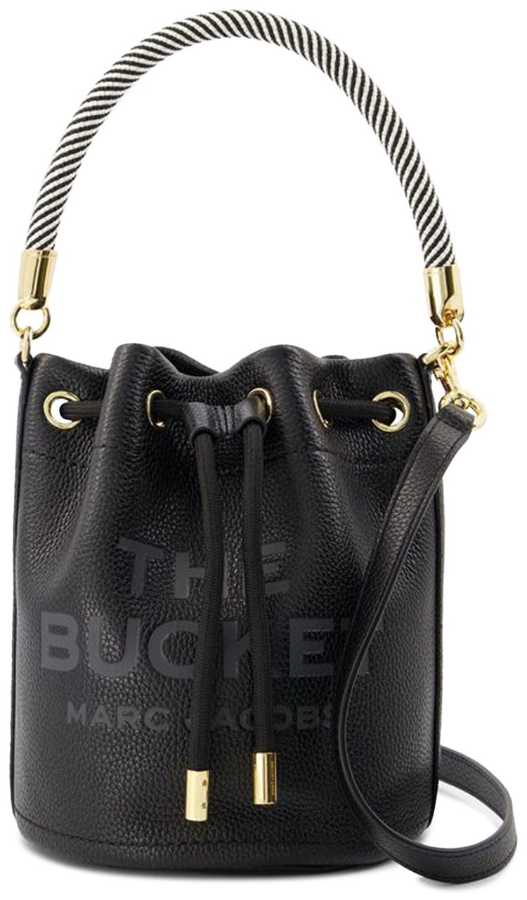 Marc Jacobs Leather Bucket Bag Black