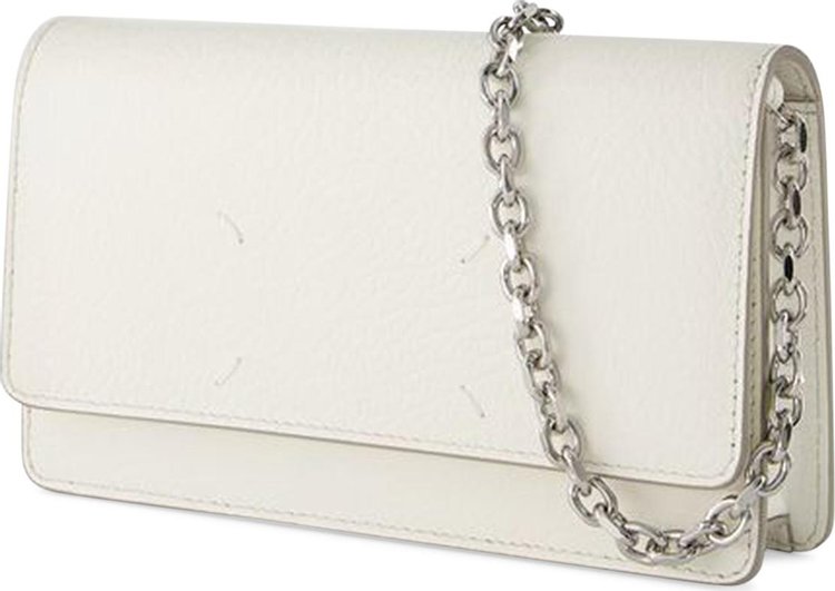 Maison Margiela Leather Fold Over Bag White