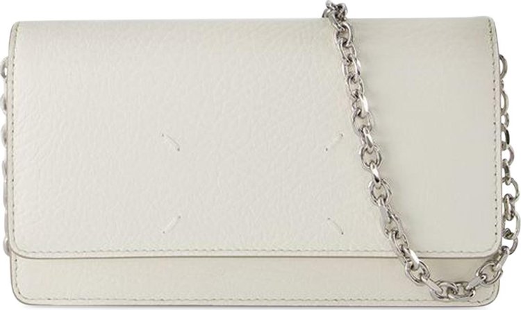 Maison Margiela Leather Fold Over Bag White