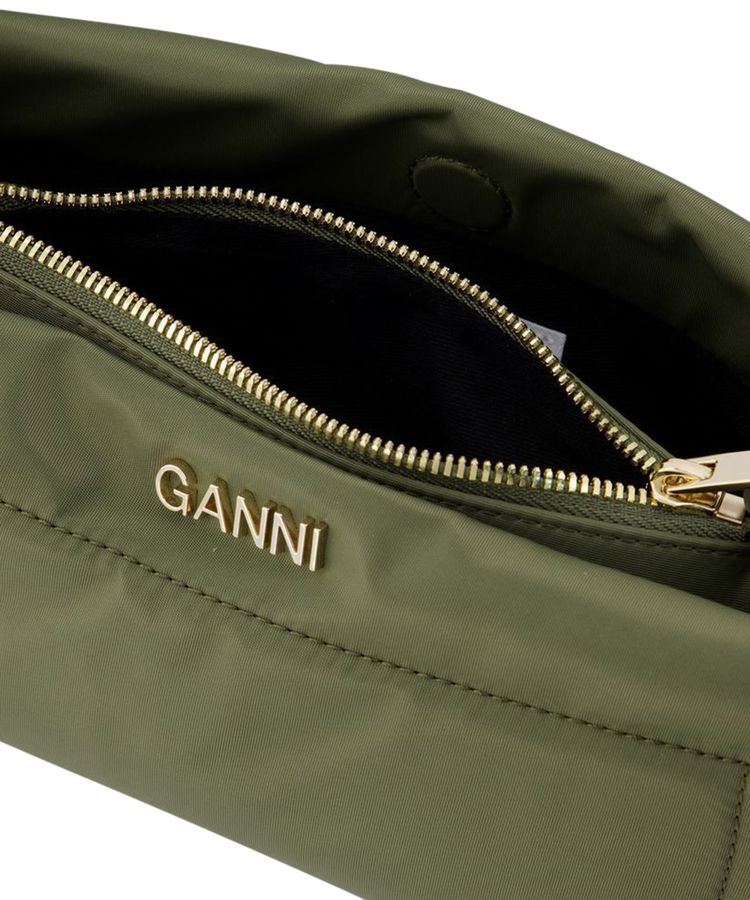 GANNI Pillow Baguette Bag Khaki