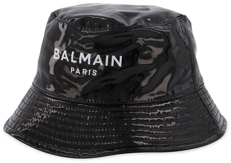 Balmain Logo Bucket Hat Black