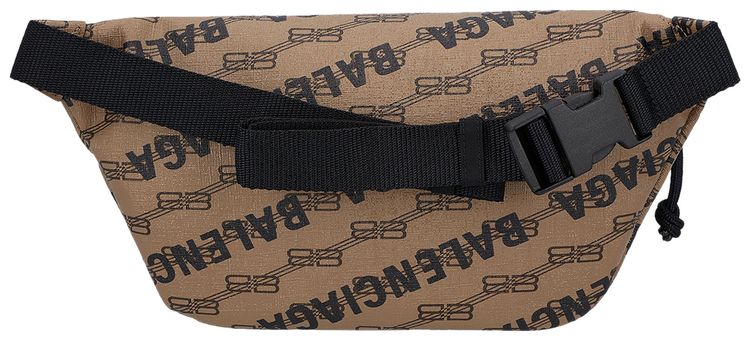 Balenciaga Signature Monogram Waist Bag Beige