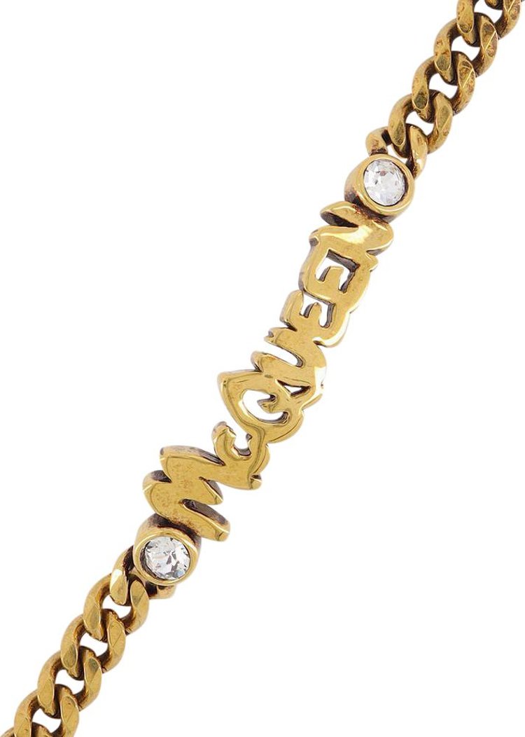 Alexander McQueen Graff Chain Bracelet Multicolor