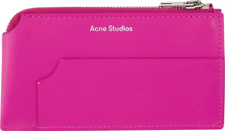 Acne Studios Garnet Zip Card Holder 'Pink'