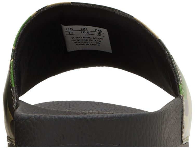 BAPE ABC Camo Slide Green