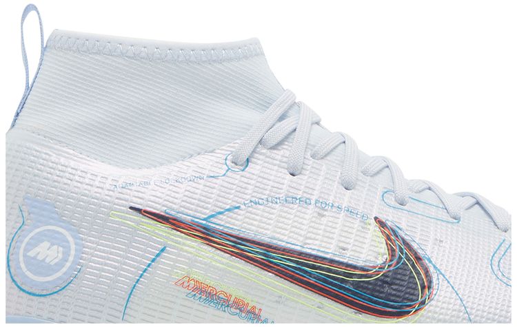 Nike Mercurial Superfly 8 Pro FG GS Football Grey Light Marine