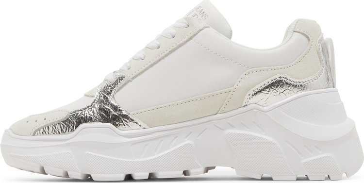 Versace Wmns Speedtrack Sneaker V Emblem   White Silver