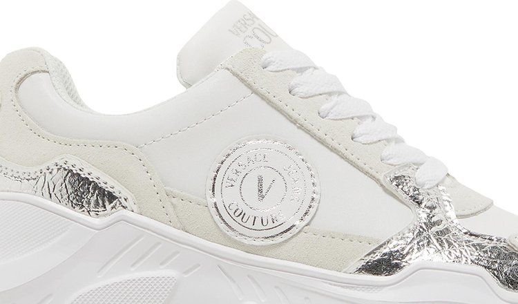 Versace Wmns Speedtrack Sneaker V Emblem   White Silver