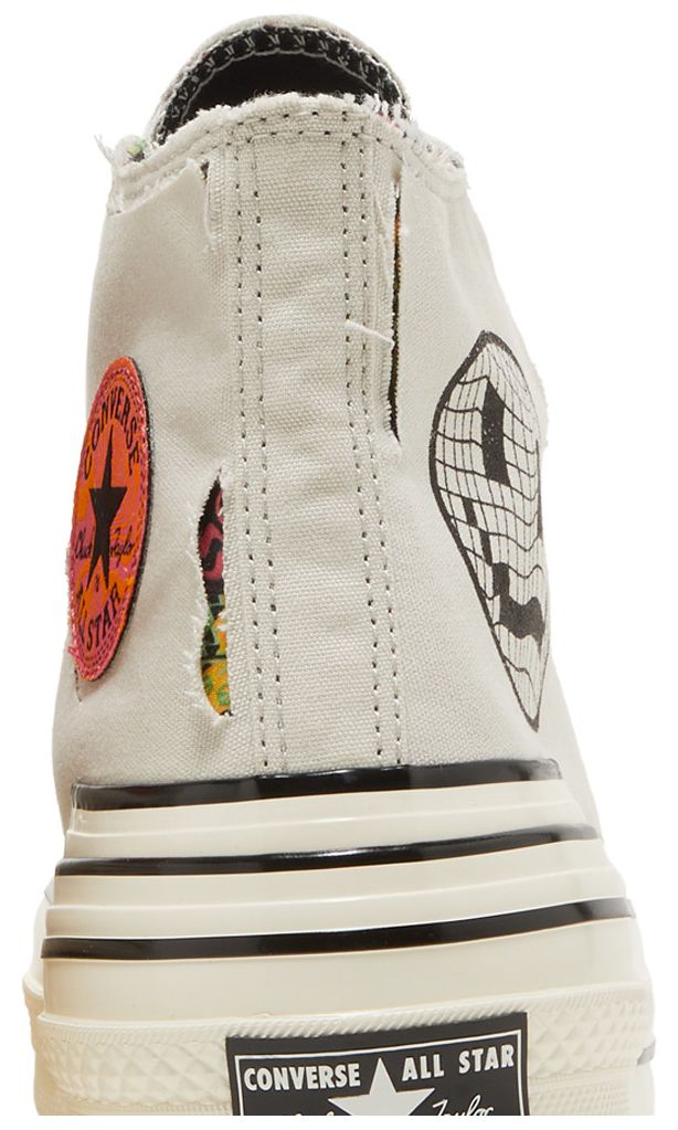 Converse Chuck 70 Hacked Heel High Tear Away   Light Bone