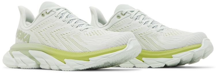 HOKA Clifton Edge Blue Flower Green Glow