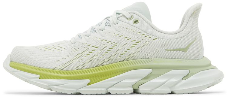 HOKA Clifton Edge Blue Flower Green Glow