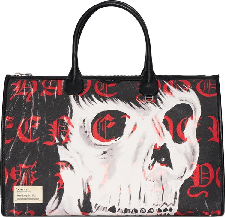 Amiri x Wes Lang Skull Tote Bag 'Black/Red'