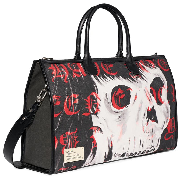 Amiri x Wes Lang Skull Tote Bag BlackRed