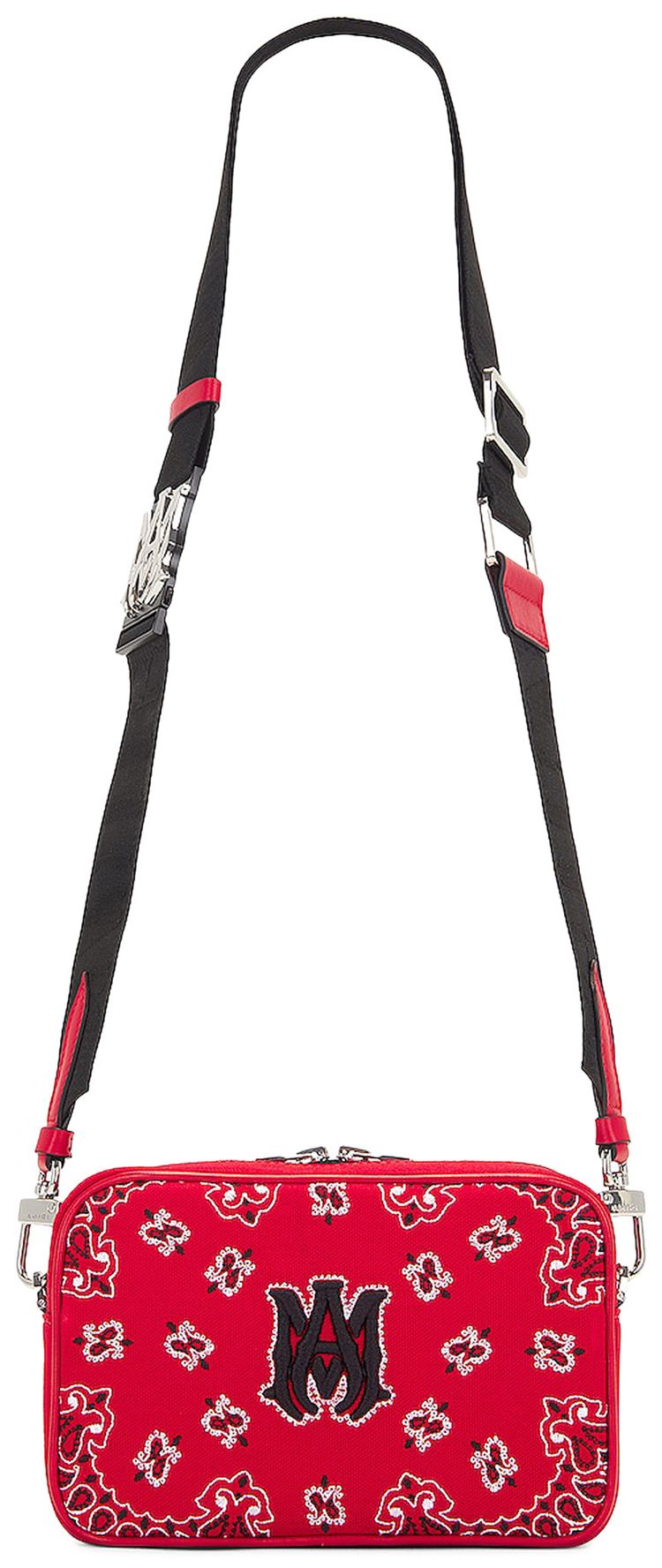 Amiri Bandana Embroidered Backpack Red