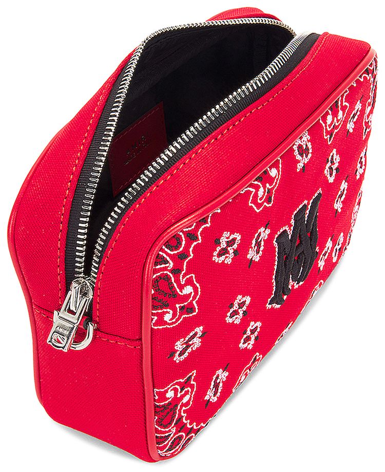Amiri Bandana Embroidered Backpack Red
