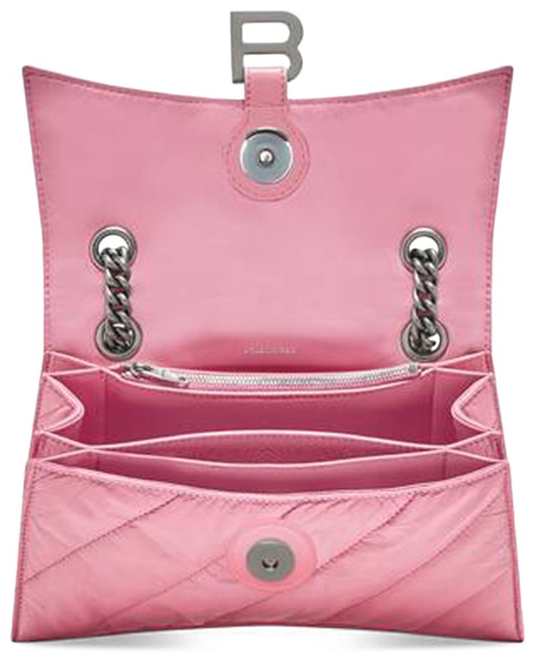 Balenciaga Small Crush Chain Bag Sweet Pink