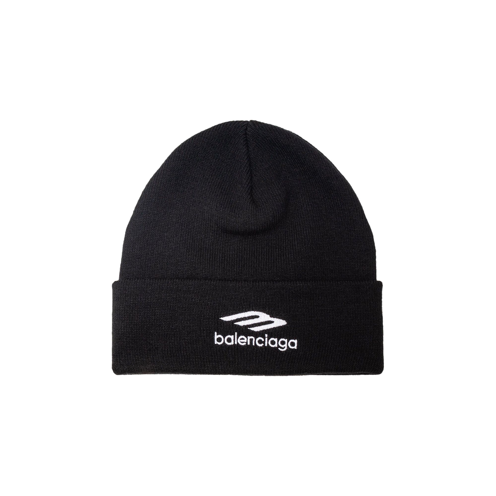 Buy Balenciaga Sports Icon Beanie 'Black/White' - 723343 443B1