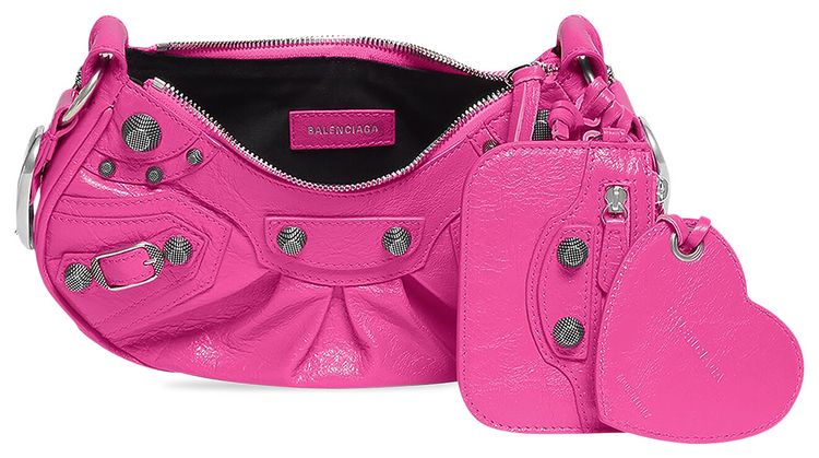 Balenciaga XS Le Cagole Shoulder Bag Hot Pink