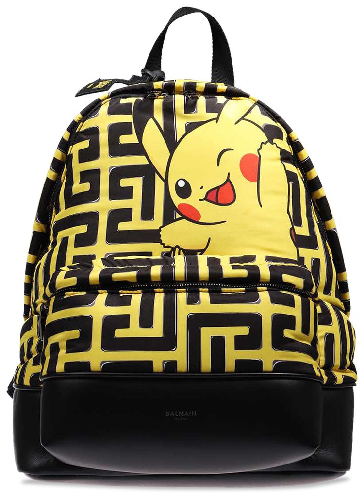 Balmain x Pokemon City Backpack Idf Jaune PokemonNoir