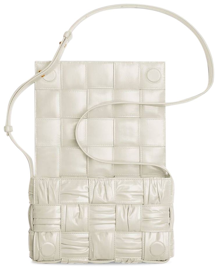 Bottega Veneta Cassette WhiteM Brass