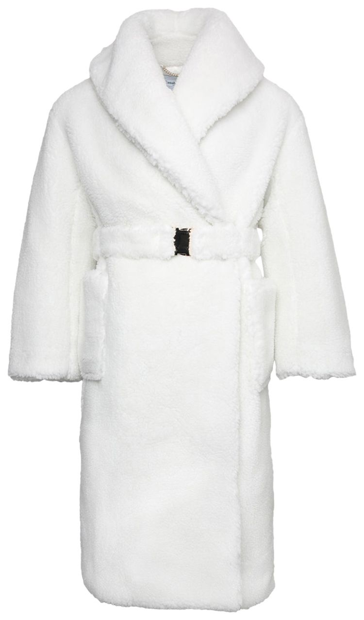 Casablanca Shearling Robe Off White