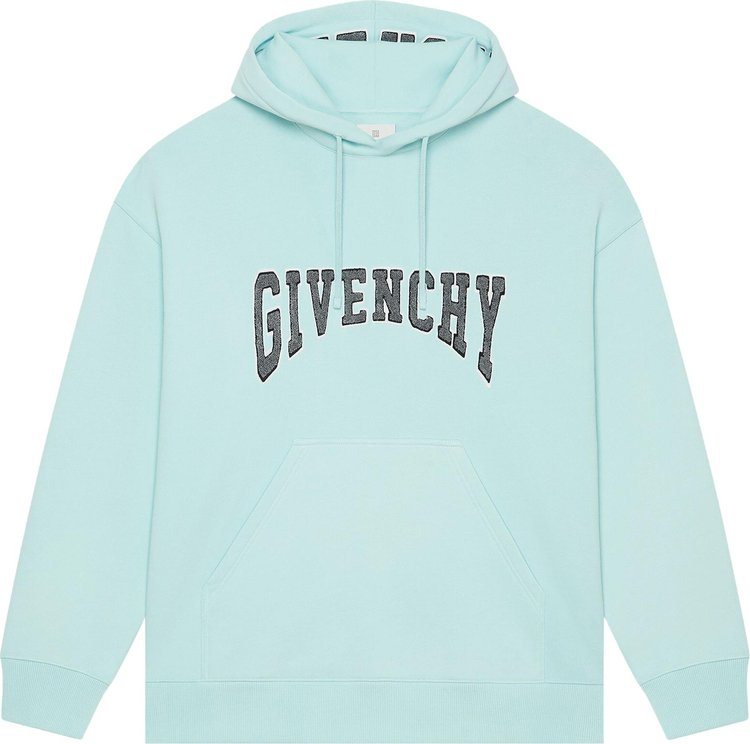 Buy Givenchy Slim Fit Print Hoodie 'Acqua Marine' - BMJ0HC3Y7M 466 | GOAT
