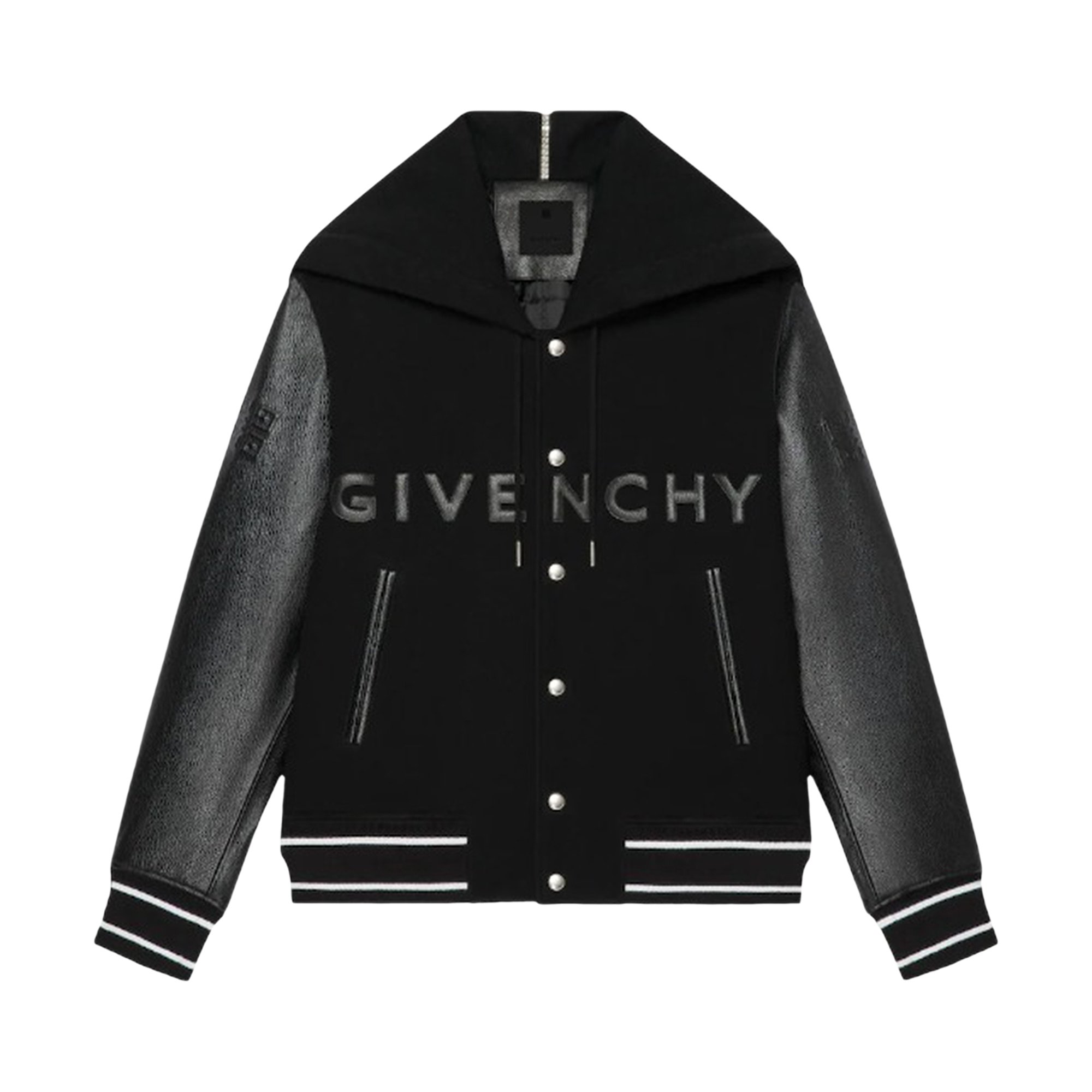 Givenchy Hooded Big Varsity Jacket 'Black'