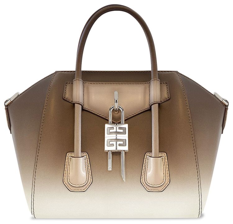 Givenchy Mini Antigona Lock BrownBeige
