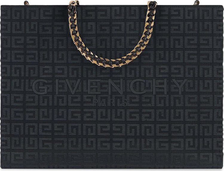 Shop GIVENCHY Large g-essentials tote bag in coated canvas (BK50B6K1PH 001)  by KOGOSHOP