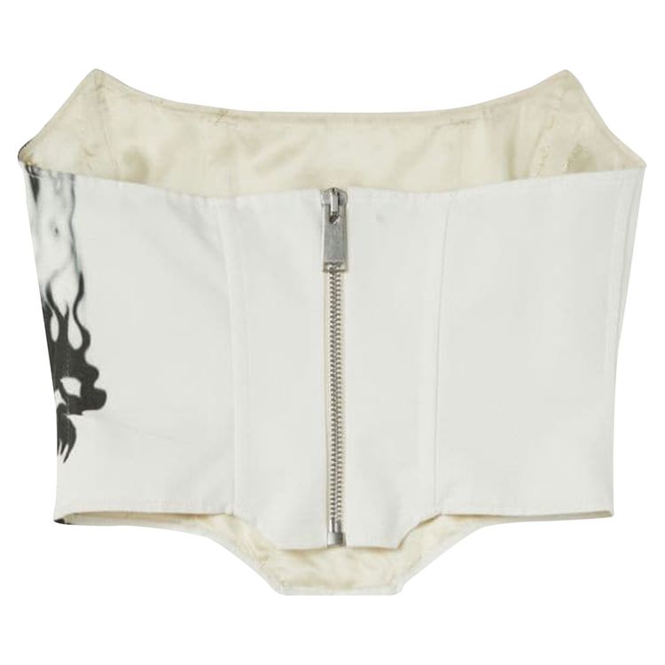 Heron Preston Flaming Skull Corset Off White