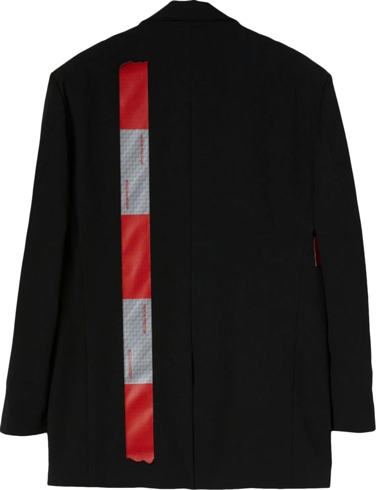 Heron Preston Logo Tape Tailored Blazer Black