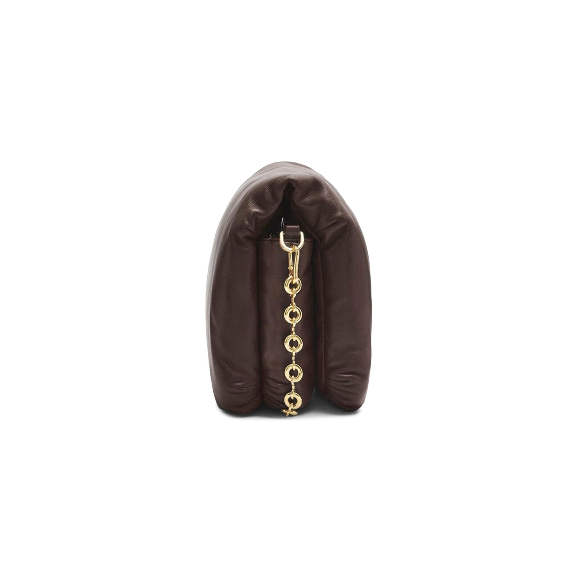 LOEWE セール★ GOYA PUFFER BAG★DARK CHOCOLATE Loewe Goya Puffer Bag in Dark Chocolate | FWRD
