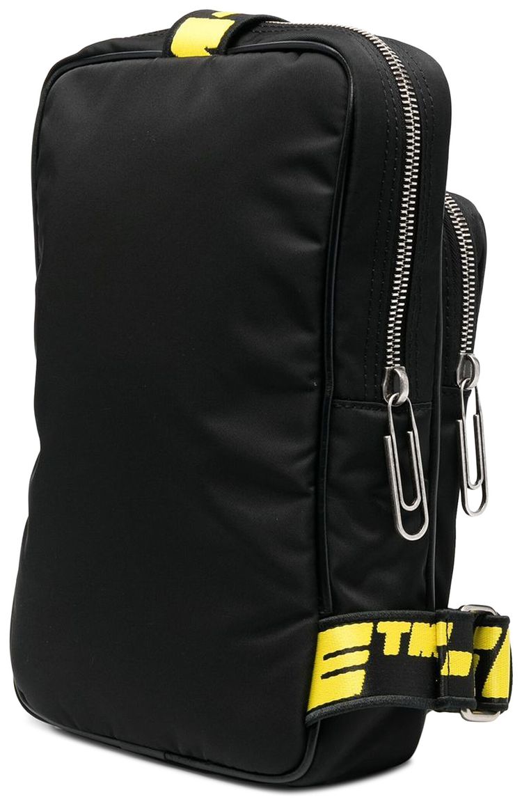 Off White Hard Core Nylon Sling Bag BlackWhite